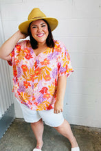 Load image into Gallery viewer, Lilac Tropical Floral Print Woven Top
