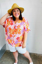 Load image into Gallery viewer, Lilac Tropical Floral Print Woven Top