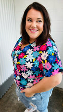 Load image into Gallery viewer, Multicolor Flower Power Woven Top