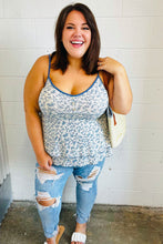 Load image into Gallery viewer, Vintage Ivory &amp; Denim Floral Babydoll Top