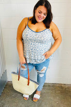 Load image into Gallery viewer, Vintage Ivory &amp; Denim Floral Babydoll Top