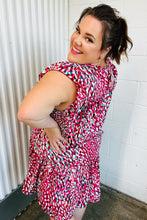 Load image into Gallery viewer, Fuchsia &amp; Teal Abstract Dot Yoke Woven Dress