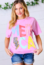 Load image into Gallery viewer, Hot Pink America Graphic Tee