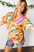 Load image into Gallery viewer, Watercolor Paint Strokes V Neck Top