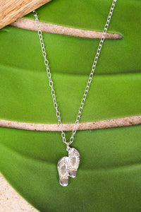 CABO COAST CRYSTAL FLIP FLOP NECKLACE