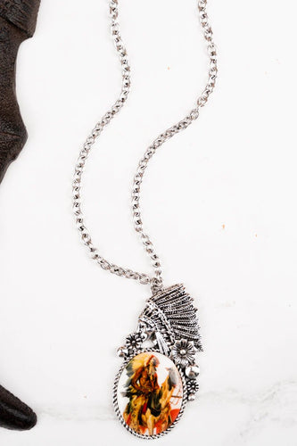 WABASH NATIVE AMERICAN PENDANT NECKLACE