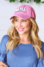 Load image into Gallery viewer, Pink Cotton &quot;MAMA&quot; Adjustable Baseball Cap