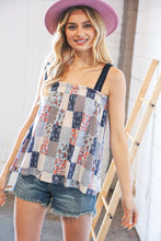 Load image into Gallery viewer, Boho Patchwork Color Block Knit Top