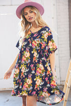 Load image into Gallery viewer, Navy Drop Shoulder Midi Knit Pocketed Dress
