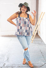 Load image into Gallery viewer, Boho Patchwork Color Block Knit Top