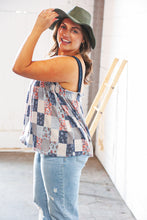 Load image into Gallery viewer, Boho Patchwork Color Block Knit Top