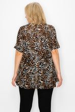 Load image into Gallery viewer, PLUS SIZE SHORT SLEEVES LEOPARD - Unique Inspirations by Tracy and Anna