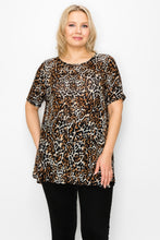 Load image into Gallery viewer, PLUS SIZE SHORT SLEEVES LEOPARD - Unique Inspirations by Tracy and Anna