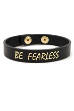 Load image into Gallery viewer, BE FEARLESS FAUX LEATHER CUFF BRACELET - Unique Inspirations by Tracy and Anna