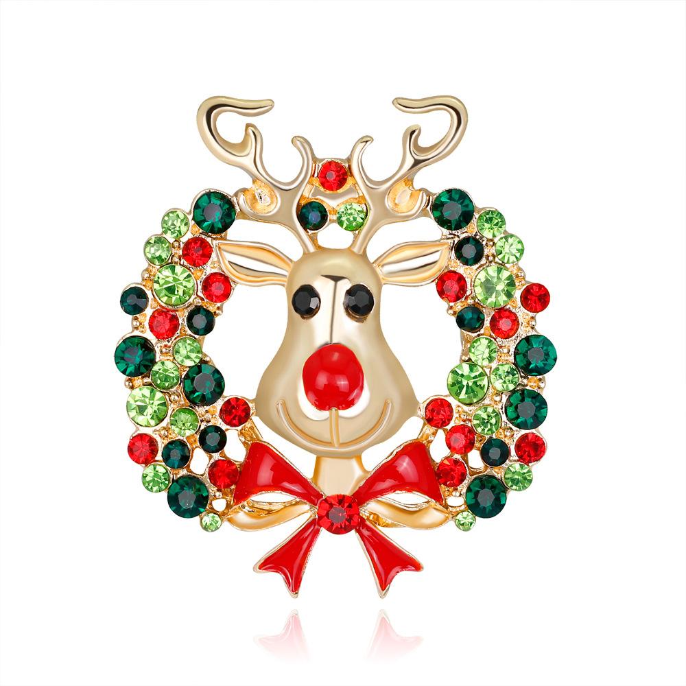 Rudolph Wreath Brooch - Unique Inspirations by Tracy and Anna