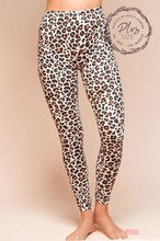 Load image into Gallery viewer, Ivory Animal Print Stretch Long Leggings - Unique Inspirations by Tracy and Anna