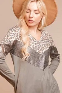 Leopard Chevron Long Sleeve - Unique Inspirations by Tracy and Anna