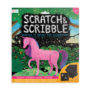 magical unicorn scratch and scribble scratch art kit - Unique Inspirations by Tracy and Anna