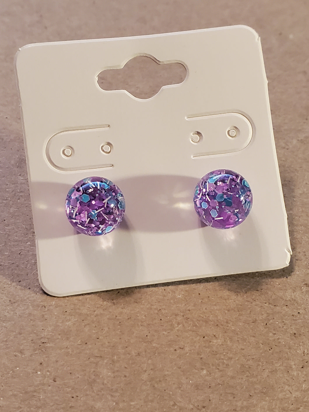 Glitter Ball Post Earrings - Unique Inspirations by Tracy and Anna