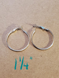 Silver Hoop Earrings - Unique Inspirations by Tracy and Anna