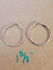 Silver Hoop Earrings - Unique Inspirations by Tracy and Anna