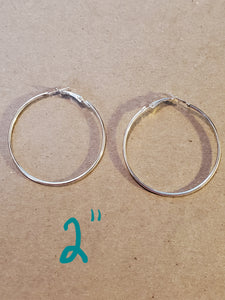 Silver Hoop Earrings - Unique Inspirations by Tracy and Anna