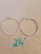 Load image into Gallery viewer, Silver Hoop Earrings - Unique Inspirations by Tracy and Anna