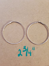 Load image into Gallery viewer, Silver Hoop Earrings - Unique Inspirations by Tracy and Anna