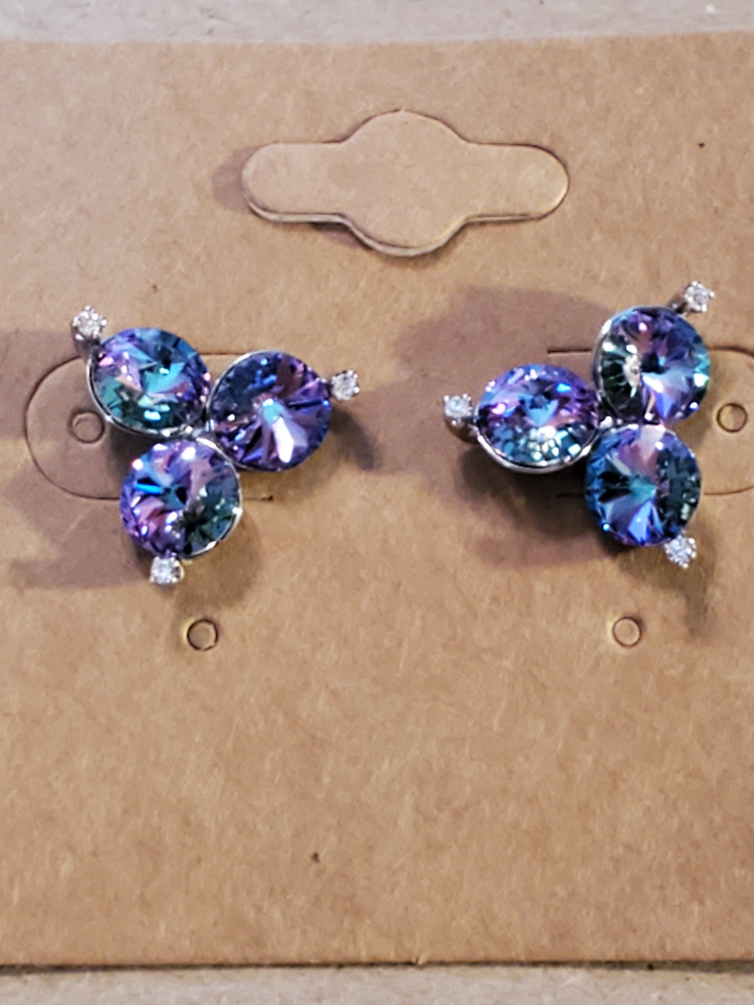 Rhinestone Cluster Earrings - Unique Inspirations by Tracy and Anna