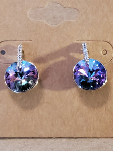 Iridescent Round Post Earrings - Unique Inspirations by Tracy and Anna