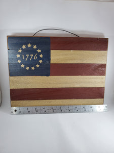 Wooden 1776 Flag Sign - Unique Inspirations by Tracy and Anna