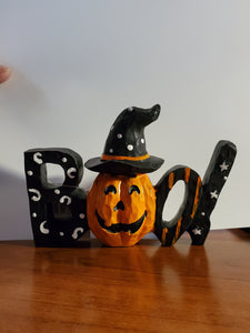 Boo & Beware Halloween Shelf Ornament - Unique Inspirations by Tracy and Anna