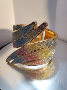 Rainbow Glitter Hinge Bracelet - Unique Inspirations by Tracy and Anna
