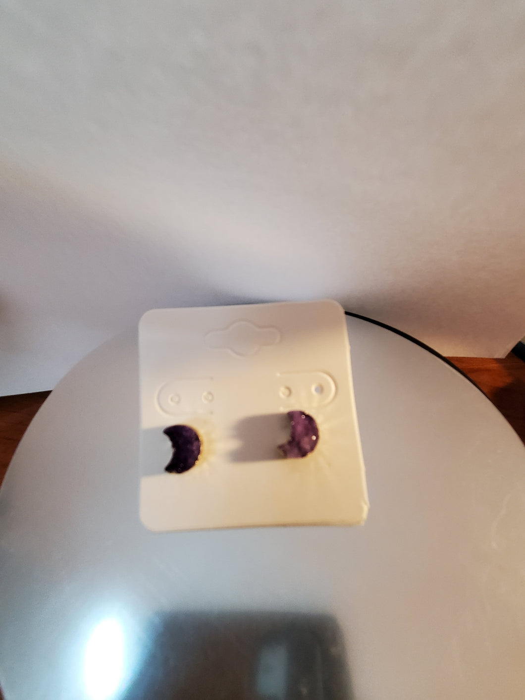 Druzy Moon Earrings - Unique Inspirations by Tracy and Anna