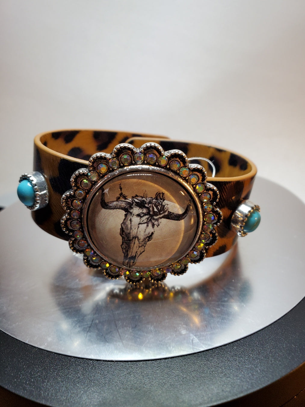 Western Steer Head Snap Bracelet - Unique Inspirations by Tracy and Anna