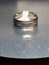 Load image into Gallery viewer, Blue Ring with Gold Design - Unique Inspirations by Tracy and Anna