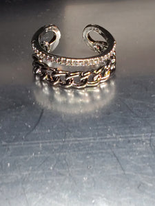 Chain Design Open Ring - Unique Inspirations by Tracy and Anna