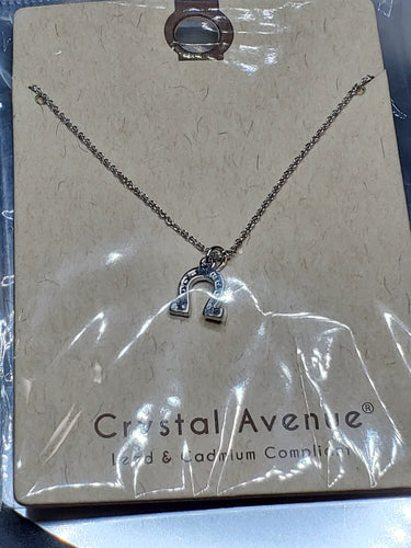 Petite Silvertone Horseshoe Pendant Necklace - Unique Inspirations by Tracy and Anna