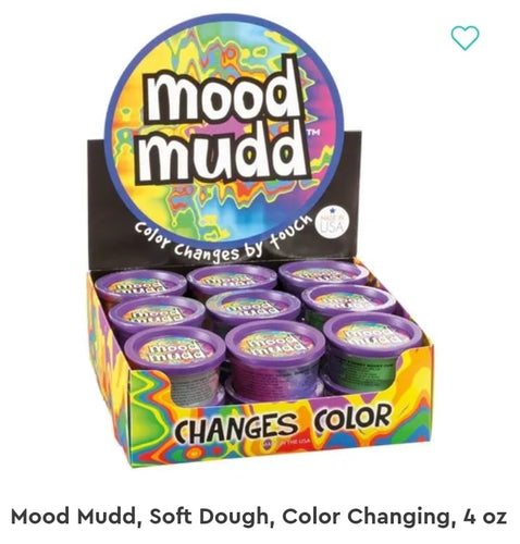 Mood Mudd, Soft Dough, Color Changing, 4 oz - Unique Inspirations by Tracy and Anna