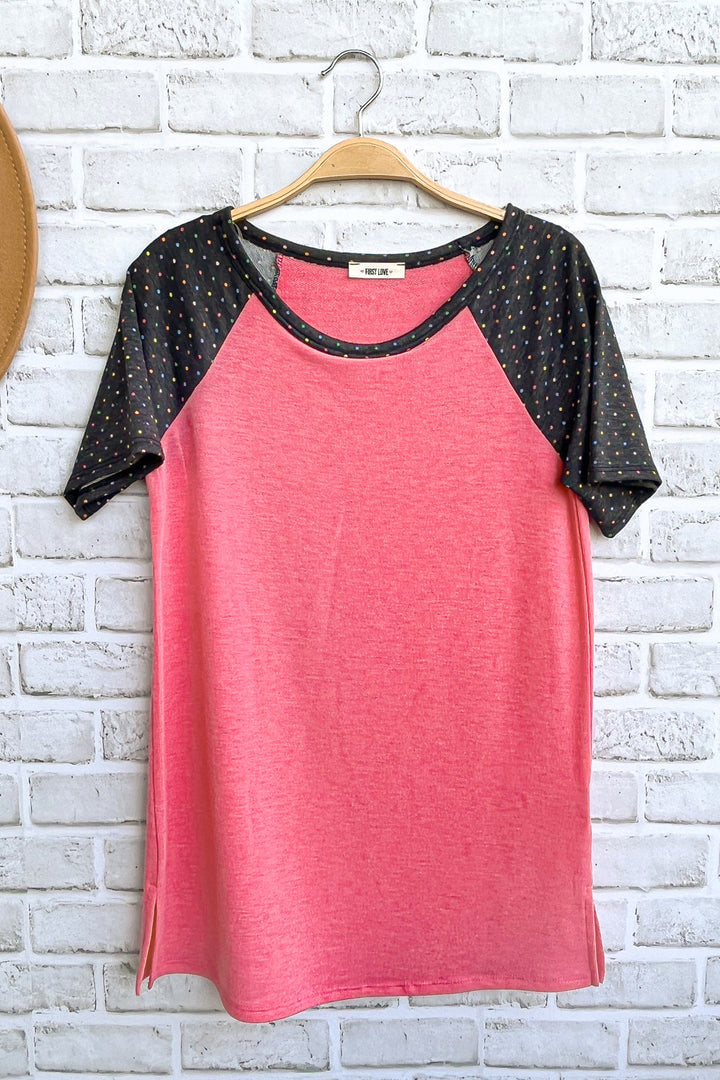 DOTTED RAGLAN TOP - Unique Inspirations by Tracy and Anna