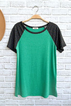 Load image into Gallery viewer, DOTTED RAGLAN TOP - Unique Inspirations by Tracy and Anna