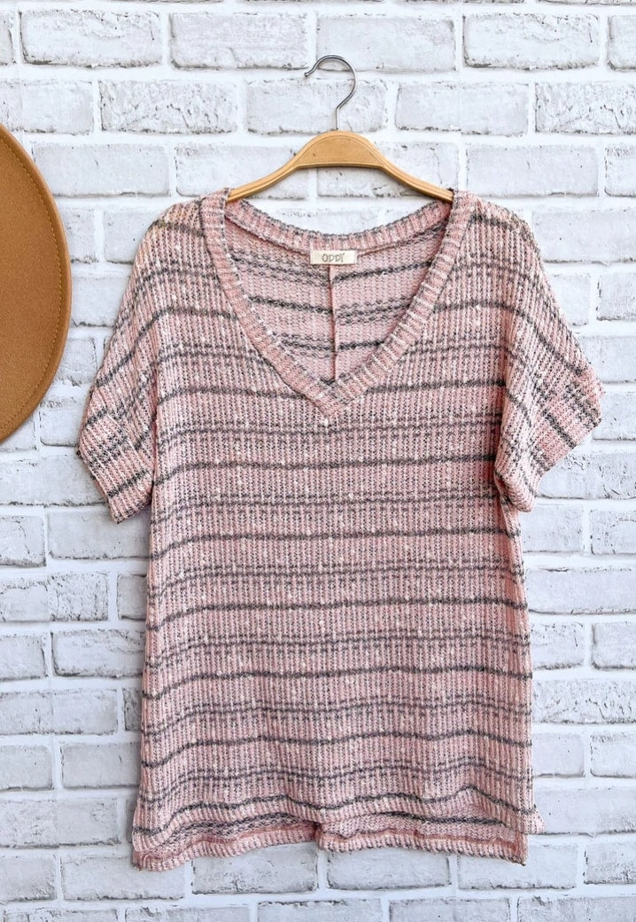 PINK STRIPE TOP - Unique Inspirations by Tracy and Anna