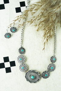 Turquoise Walnut Grove Necklace and Earrings Set