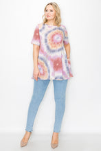 Load image into Gallery viewer, PLUS SIZE SHORT SLEEVES TIE DYE - Unique Inspirations by Tracy and Anna