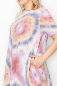 PLUS SIZE SHORT SLEEVES TIE DYE - Unique Inspirations by Tracy and Anna