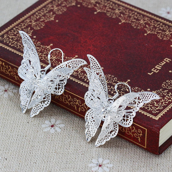 S925 Sterling Silver Butterfly Earrings - Unique Inspirations by Tracy and Anna