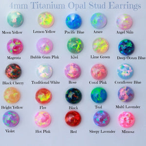 Opal Post Earrings - Unique Inspirations by Tracy and Anna
