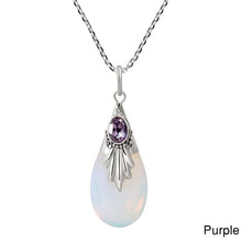 Load image into Gallery viewer, White Moonstone Opal Pendant 925 Sterling Silver - Unique Inspirations by Tracy and Anna