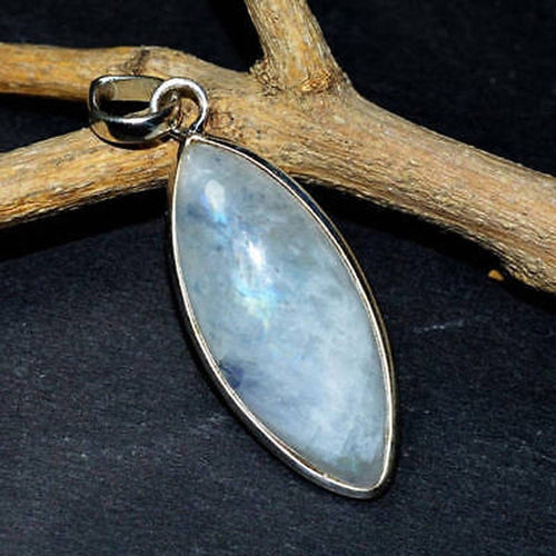925 Sterling Silver Moonstone Gemstone Necklace - Unique Inspirations by Tracy and Anna