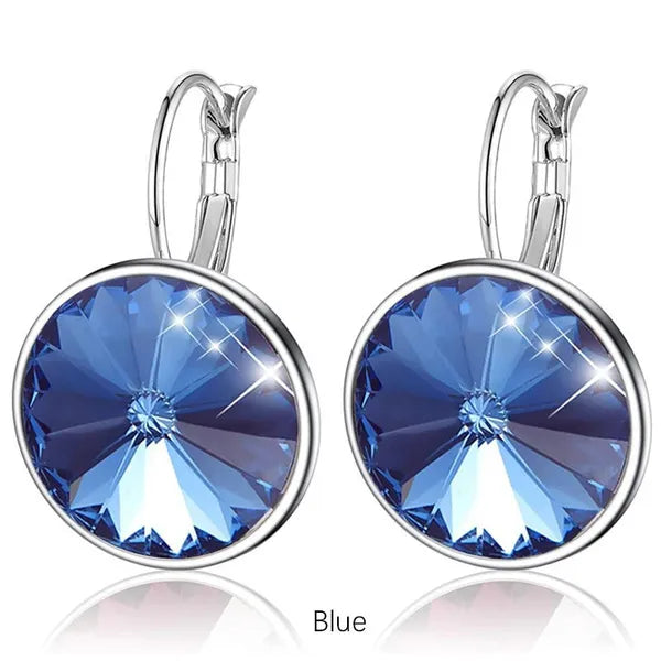 925 Sterling Silver Leverback Hoop Earring
